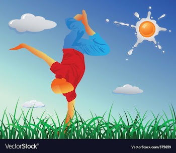  					Break-dancer vector image														
