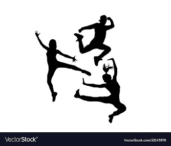  					Break dancers silhouette vector image														