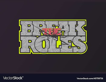break the rules t-shirt design