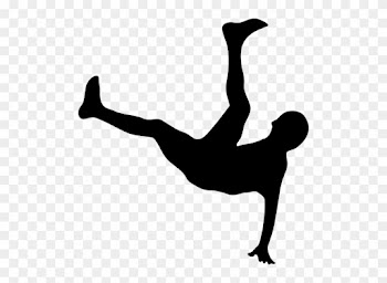 Breakdance,bicycle Vector Graphics - Person Falling Clip Art