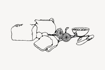 Breakfast clipart, vintage illustration vector. | Free Vector Illustration - rawpixel