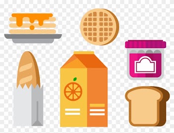 Breakfast Fast Food Euclidean Vector Icon - Food