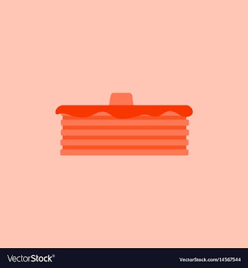Breakfast food menu item tasty fluffy homestyle vector image