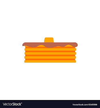 Breakfast food menu item tasty fluffy homestyle vector image