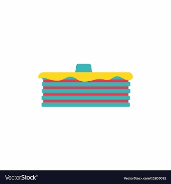Breakfast food menu item tasty fluffy homestyle vector image