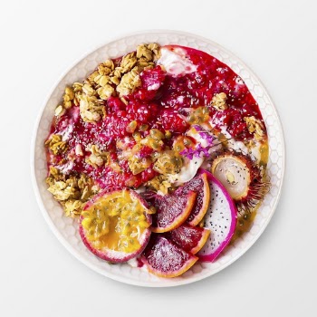 Breakfast fruit bowl sticker, food | Free PSD - rawpixel