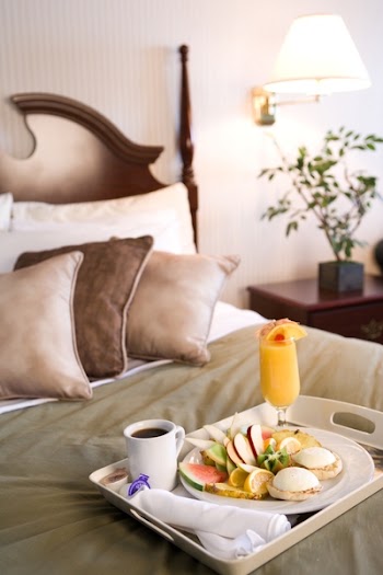 Breakfast in hotel room