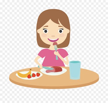 Breakfast Intuitive eating Food Lunch - Vector children eating breakfast 
