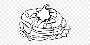 Breakfast Pancake Coloring Book Food Group - Food Coloring Pages Hd