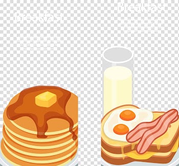 Breakfast Pancake Eating Health, Healthy Breakfast banners transparent background PNG clipart