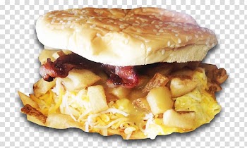 Breakfast sandwich Cheeseburger Montreal-style smoked meat Fast food, sandwich breakfast transparent background PNG clipart