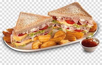 Breakfast sandwich Toast Ham and cheese sandwich Fast food, club sandwich transparent background PNG clipart