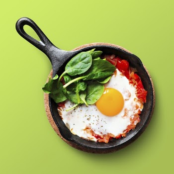 Breakfast skillet sticker, healthy food | Free PSD - rawpixel