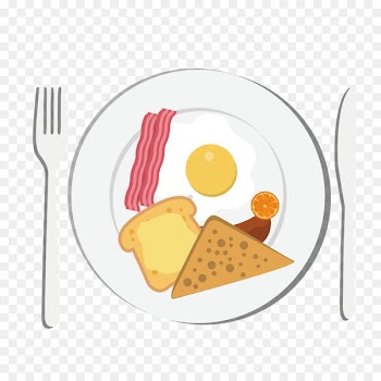 Breakfast Toast Eating Food European cuisine - Vector eat breakfast 