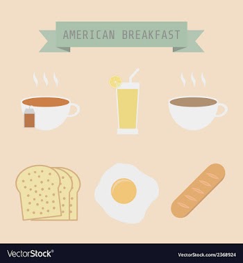 Breakfast vector image