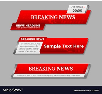 breaking news modern lower third template design