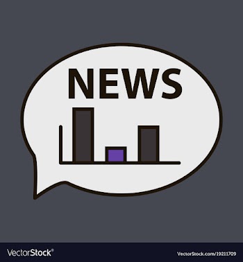 Breaking news online announcement message line vector image