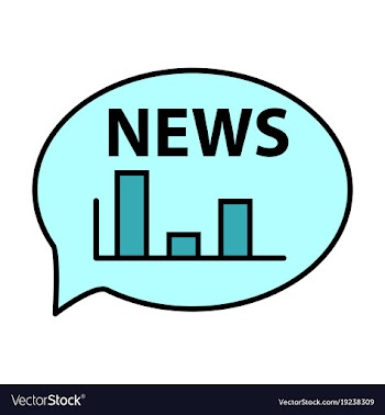 Breaking news online announcement message line vector image
