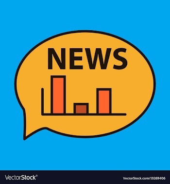 Breaking news online announcement message line vector image