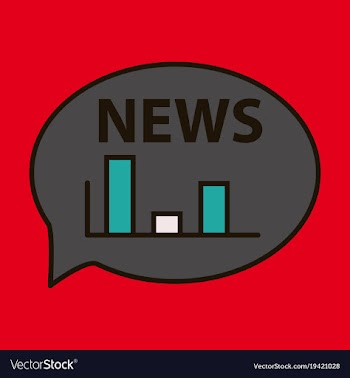 Breaking news online announcement message line vector image