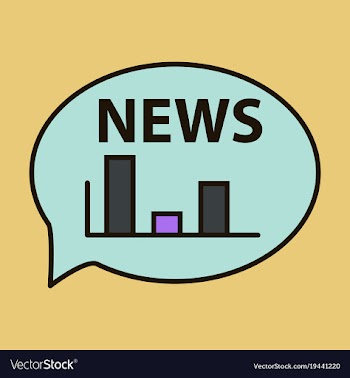 Breaking news online announcement message line vector image