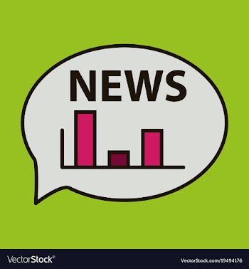 Breaking news online announcement message line vector image