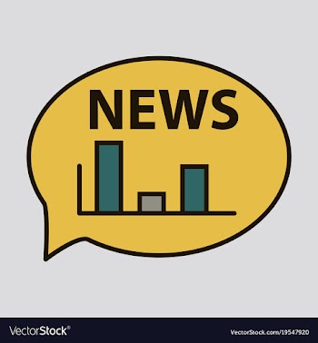 Breaking news online announcement message line vector image