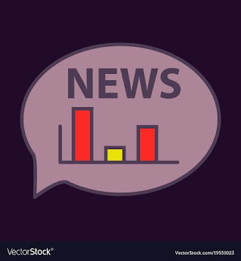 Breaking news online announcement message line vector image