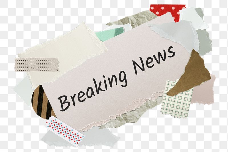 Breaking news png word sticker, | Free PNG - rawpixel