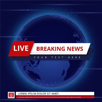 Breaking news streaming Free Vector