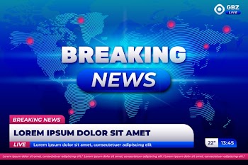 Breaking news television concept Free Vector