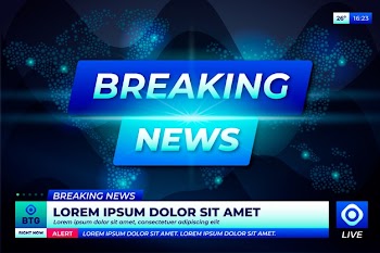 Breaking news television concept Free Vector