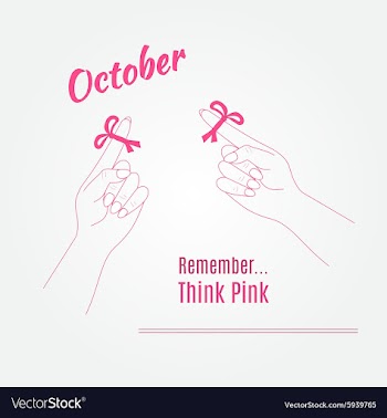 Breast Cancer Awareness Background elements and vector image