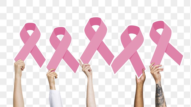 Breast cancer png awareness hands | Free PNG - rawpixel