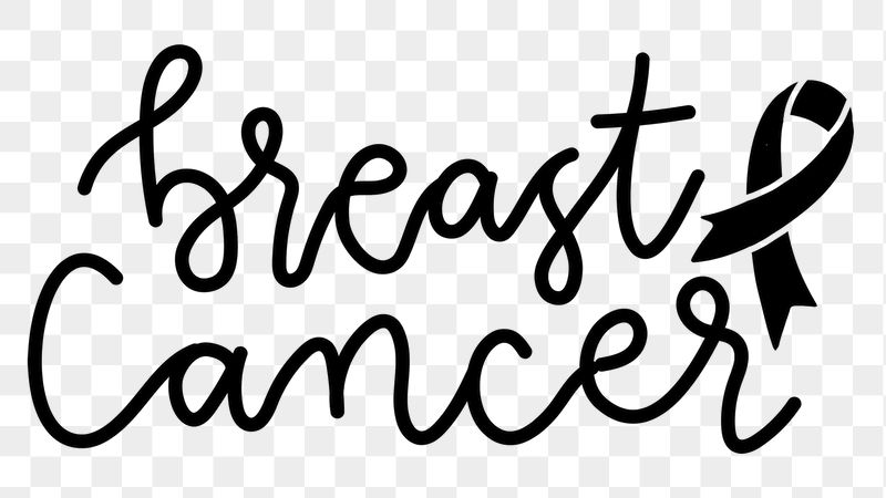 Breast cancer png word sticker | Free PNG - rawpixel