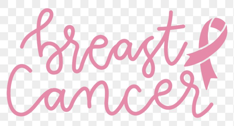 Breast cancer png word sticker | Free PNG - rawpixel