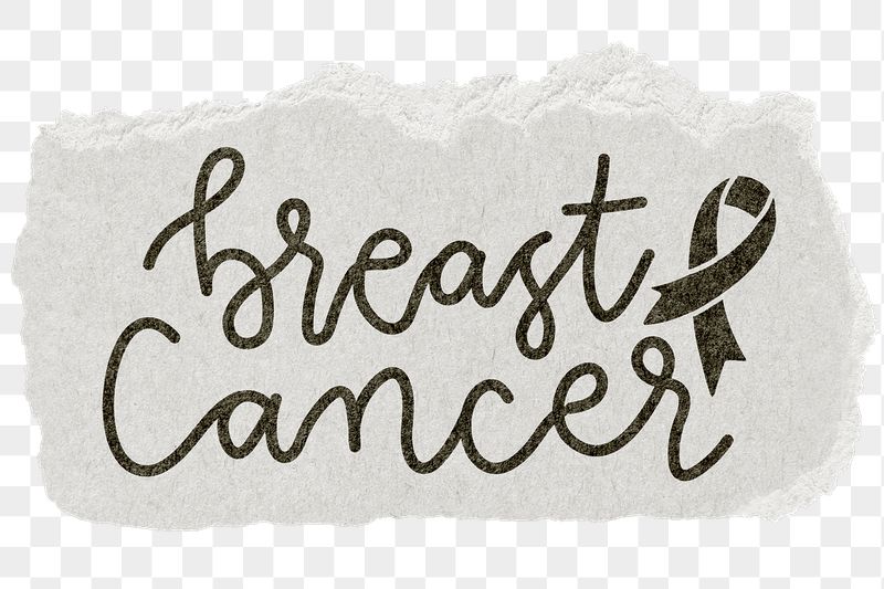 Breast cancer png word sticker | Free PNG - rawpixel