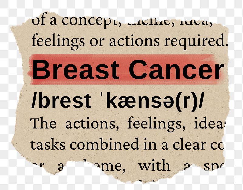 Breast cancer png word sticker, | Free PNG - rawpixel