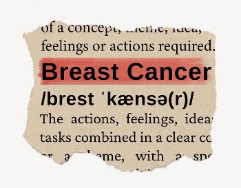 Breast cancer ripped dictionary, editable | Free PSD - rawpixel