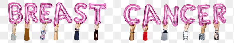 Breast cancer word png, hands | Free PNG - rawpixel