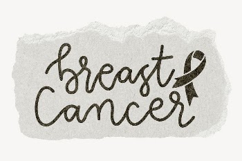 Breast cancer word, ripped paper | Free PSD - rawpixel