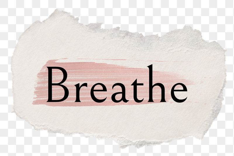 Breathe png ripped paper word | Free PNG - rawpixel