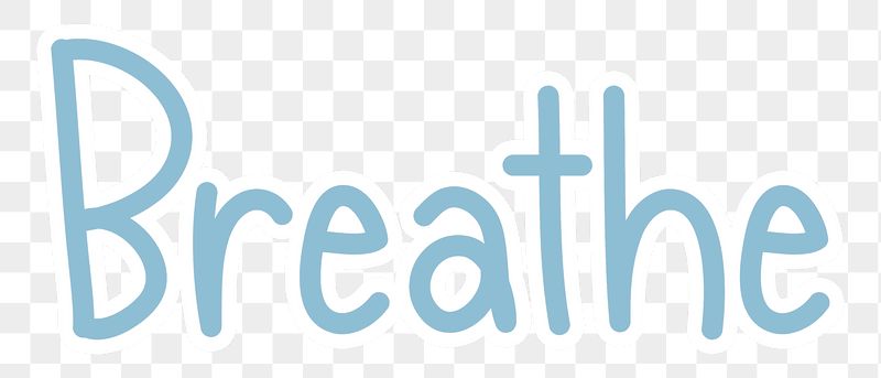 Breathe png word sticker typography, | Free PNG - rawpixel