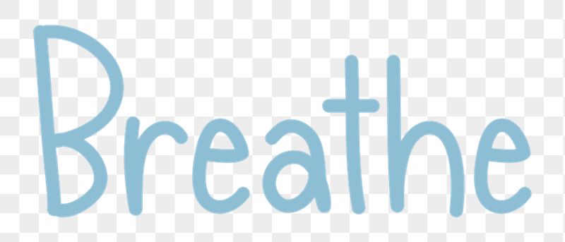 Breathe png word sticker typography, | Free PNG - rawpixel