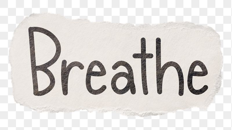 Breathe png word sticker typography, | Free PNG - rawpixel