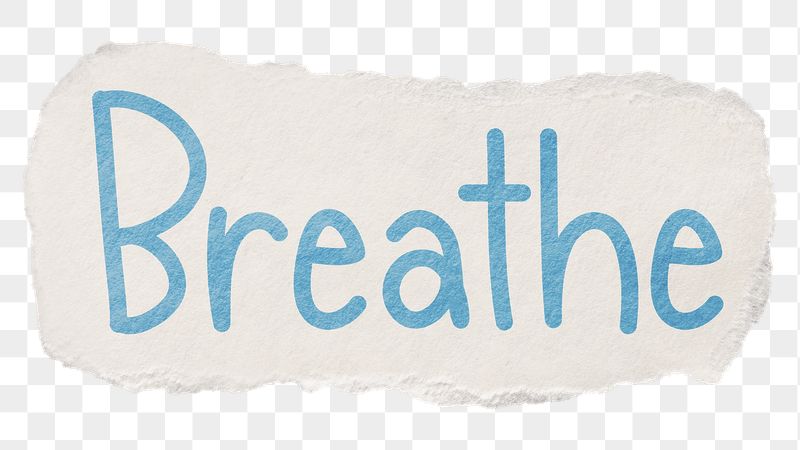 Breathe png word sticker typography, | Free PNG - rawpixel
