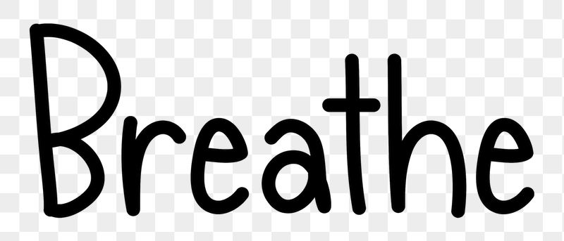 Breathe png word sticker typography, | Free PNG - rawpixel