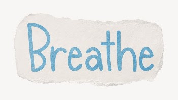 Breathe word, ripped paper typography | Free PSD - rawpixel