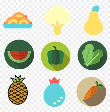Brevity Of Fruit, Vegetable, Food And Food Pngicon - Food