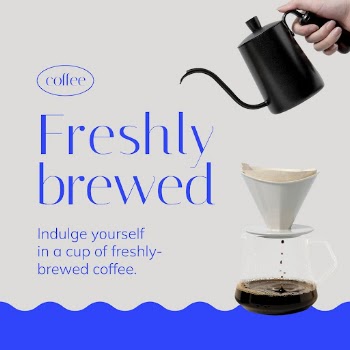 Brewed coffee Instagram ad template, | Free PSD Template - rawpixel